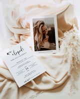 Editable Elopement Party Invite Template | Minimal Casual Reception