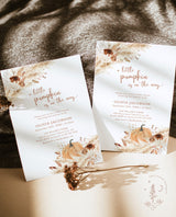 Fall Baby Shower Invite | A Little Pumpkin is on the Way