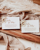 Books for Baby Card | Book Request Insert