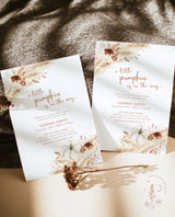 Fall Baby Shower Invite | A Little Pumpkin is on the Way