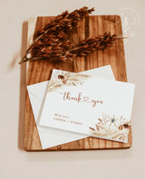 Boho Thank You Card Template | Fall Thank You Cards
