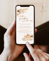 Fall Baby Shower Digital Invite | A Little Pumpkin is on the Way