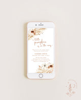 Fall Baby Shower Digital Invite | A Little Pumpkin is on the Way
