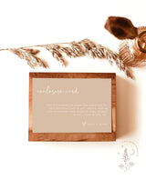 Minimalist Enclosure Card | Modern Wedding Invite Insert