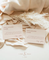 Terracotta Enclosure Card | Editable Wedding Invite Insert