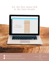 Boho Small Business Price List Template | Beauty Price List