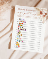 Emoji Pictionary Game | Bridal Shower Emoji Pictionary