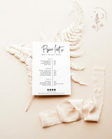 Boho Small Business Price List Template | Beauty Price List