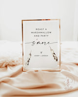 S'more Wedding Sign | Roast A Marshmallow and Party S'more Sign