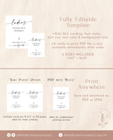 Ladies Bathroom Sign Template | Wedding Bathroom Basket Sign