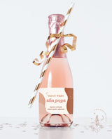 Retro Pop When She Pops Label | Mini Champagne Bottle Label Template 