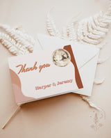 Retro Thank You Cards | Champagne Brunch Bridal Shower Thank You Cards