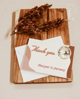 Retro Thank You Cards | Champagne Brunch Bridal Shower Thank You Cards