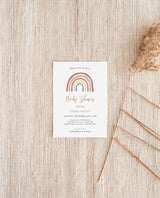 Rainbow Baby Shower Invitation | Gender Neutral Shower Invite