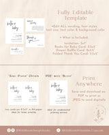 Minimalist Baby Shower Invite | Gender Neutral Baby Shower Bundle