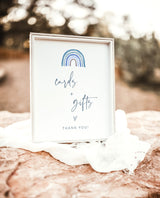 Cards and Gifts Shower Sign | Rainbow Baby Shower Sign