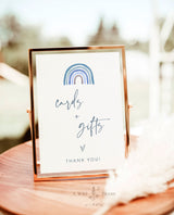 Cards and Gifts Shower Sign | Rainbow Baby Shower Sign