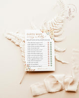 Fall Baby Shower Guess Who Game | Gender Neutral Baby Shower