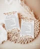 Over or Under Bridal Shower Game | Boho Bridal Shower