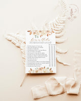 Over or Under Bridal Shower Game | Boho Bridal Shower