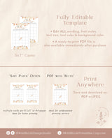 Bridal Bingo Game | Fall Bridal Shower Game