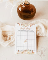 Fall Baby Bingo Shower Game | Baby Bingo Game