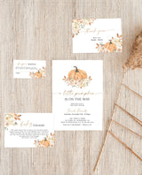 Fall Baby Shower Invitation Bundle | Pumpkin Baby Shower Invite