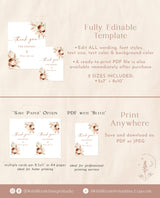Boho Favors Sign | Fall Favors Wedding Sign Template