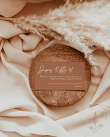 Minimalist Baby Shower Invitation | Gender Neutral Baby Shower Bundle | Books for Baby Diaper Raffle | Terracotta Baby Shower Template BM1