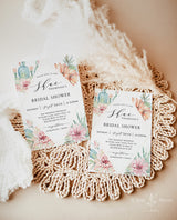 Fiesta Bridal Shower Editable Invitation Template | Southwestern Shower Invite