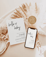 Minimalist Baby Shower Invitation | Gender Neutral Baby Shower