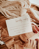 Minimalist RSVP Card | Modern Wedding Response Card
