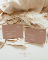 Minimalist Details Card | Modern Wedding Details Insert