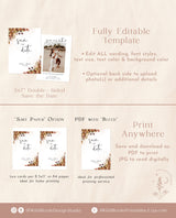 Fall Photo Save the Date Template | Rustic Save the Date Template