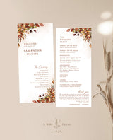 Fall Wedding Program | Fall Wedding