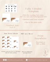 Terracotta Place Card Template | Minimalist Place Cards