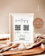 QR Code Sign | Minimalist Scan to Pay Sign