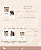 Photo Table Numbers | Minimalist Wedding Table Number