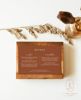 Terracotta Wedding Invitation Template | Minimalist Desert Wedding Invite