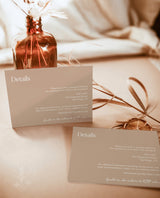 Terracotta Wedding Invitation Template | Minimalist Wedding Invite