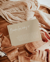 Books for Baby Card | Book Request Insert
