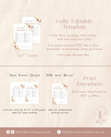 Bridal Word Scramble Game | Boho Bridal Shower Game