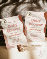 Retro Baby Shower Invite | 70s Baby Shower