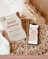 Retro Baby Shower Invite | 70s Baby Shower