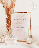 Guess How Many Kisses For The Soon To Be Mrs | Fiesta Bridal Shower Game