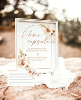 Boho Time Capsule | Pampas Grass Baby Shower