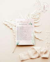 What Did the Groom Say Shower Game | Editable Couples Shower Game Template