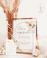 Boho Time Capsule | Pampas Grass Baby Shower