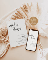Minimalist Bridal Shower Invitation | Boho Bridal Shower Invite