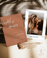 Burnt Orange Bridal Shower Invite | Fall Bridal Shower